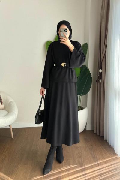 Selanik Etekli Takım Siyah