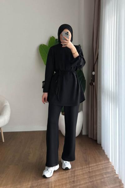 Mathilda Modal İkili Takım Siyah