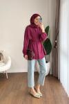Arya Tensel Tunik Bordo