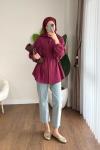 Arya Tensel Tunik Bordo