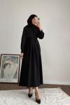Pensli Double Elbise Siyah
