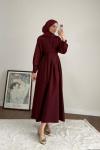 Pensli Double Elbise Bordo