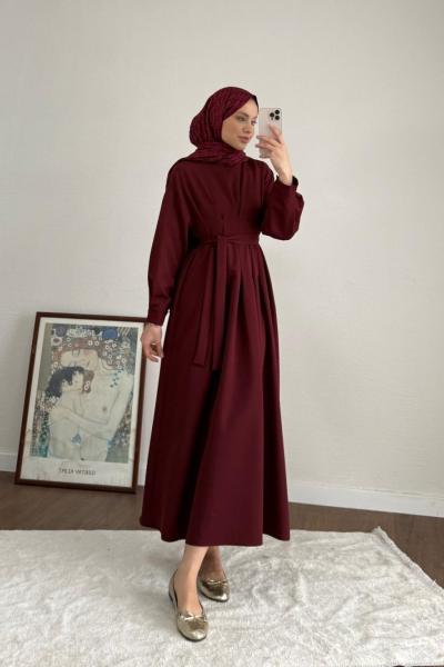 Pensli Double Elbise Bordo