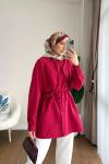 Almeda Pelerin Tunik Kırmızı
