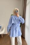 Almeda Pelerin Tunik Bebe Mavisi