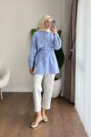 Almeda Pelerin Tunik Bebe Mavisi
