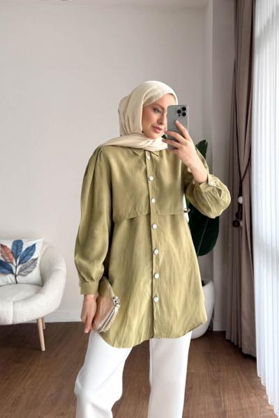 Carla Gömlek Yeşil
