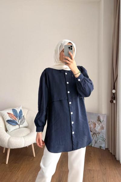 Carla Gömlek Lacivert