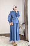Faye Etekli Takım  İndigo Mavi