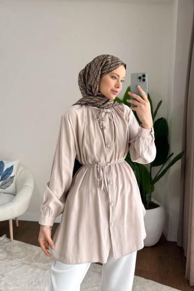 Aren Modal Gömlek Bej