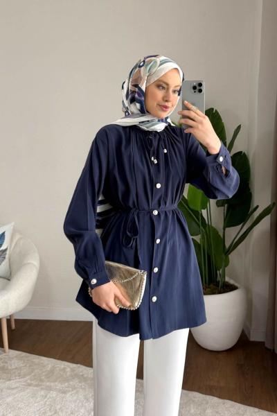 Aren Modal Gömlek Lacivert