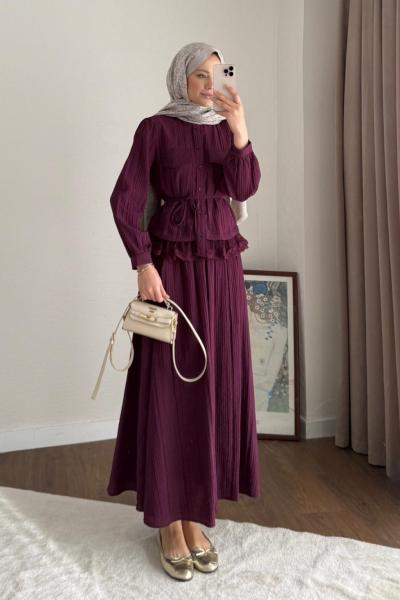 Paris Etekli Takım Mürdüm