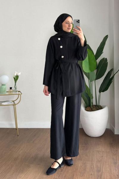 Veronica İkili Takım Siyah