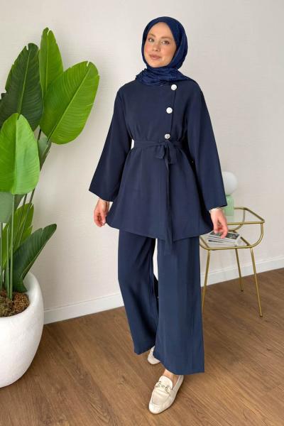 Veronica İkili Takım Lacivert