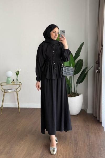 Monica Etekli Takım  Siyah