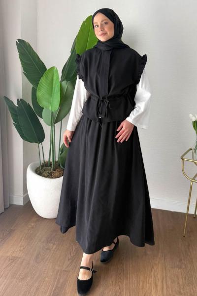 Amber Üçlü Takım Siyah