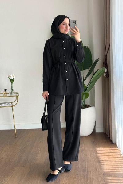 Melina Modal Takım Siyah