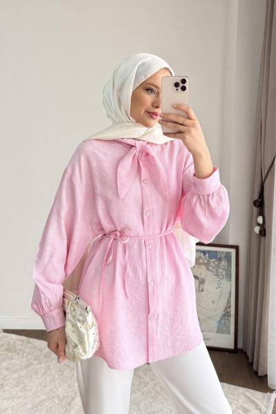 Twig Gömlek  Pembe