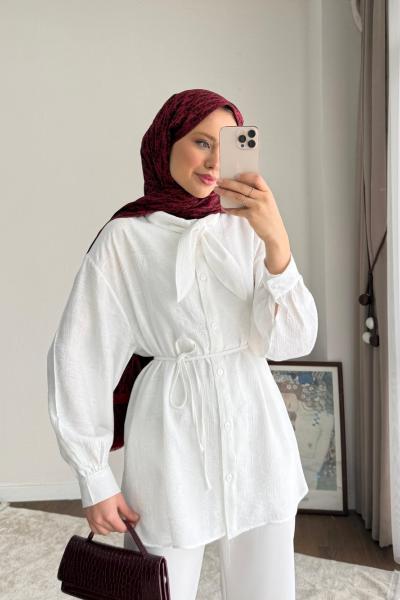 Twig Gömlek  Beyaz