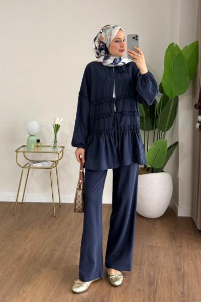 Asmin Pantolonlu Takım  Lacivert