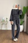 Asmin Pantolonlu Takım  Antrasit