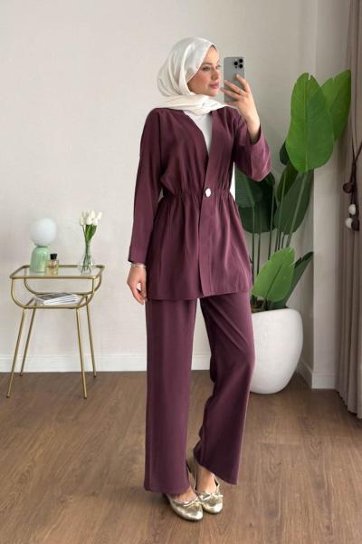 Mary İkili Takım Mürdüm