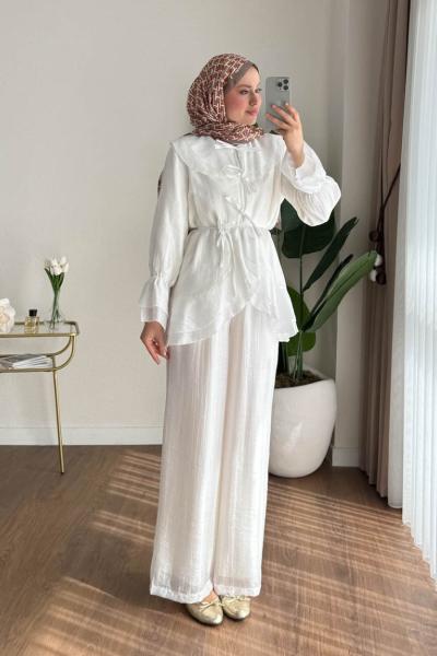 Aster İkili Takım Ekru