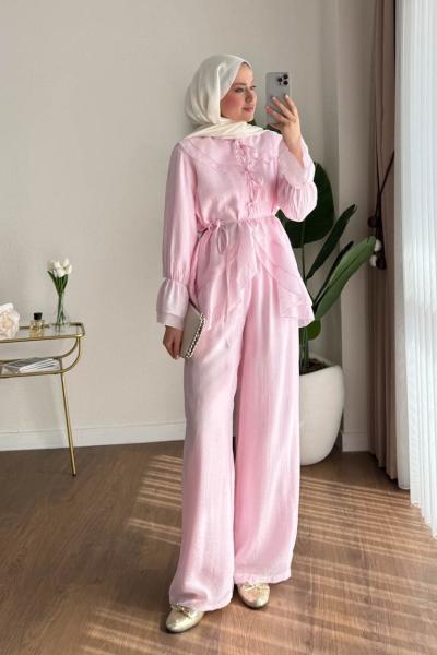 Aster İkili Takım Pembe