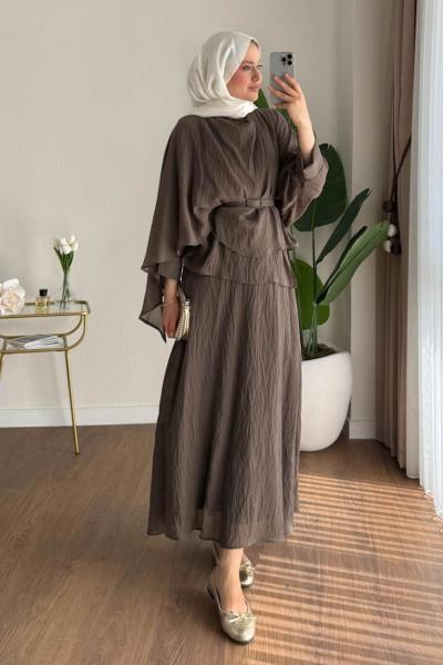 Sinem Etekli Takım  Kahverengi