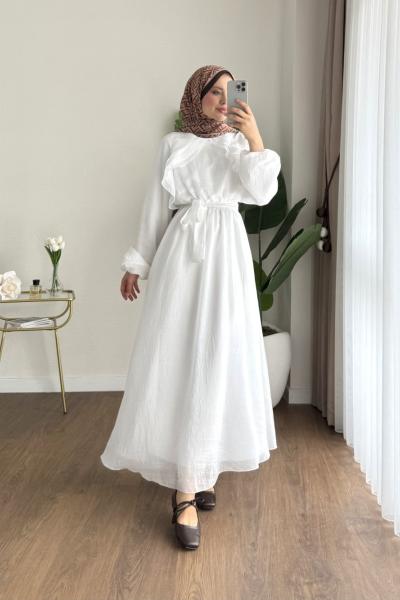 Suena Elbise Beyaz