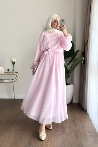 Suena Elbise Pembe