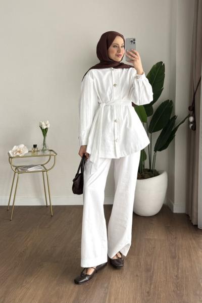 Büşra İkili Takım  Beyaz