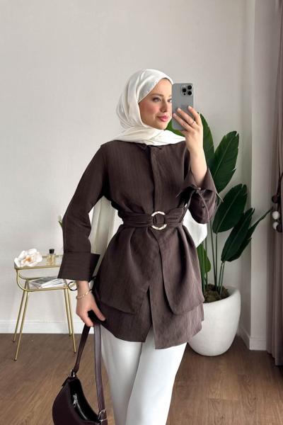 Maple Gömlek Kahverengi