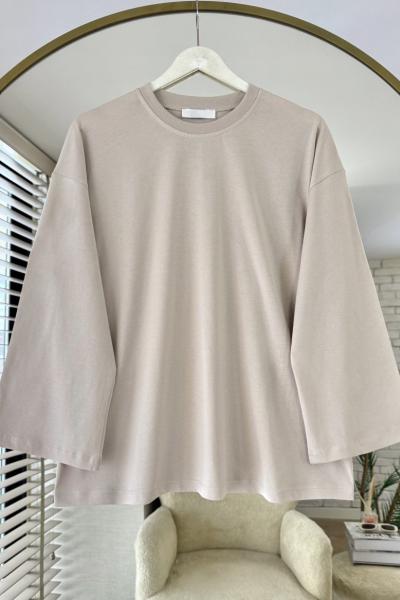 Basic Süprem Sweatshirt  Bej