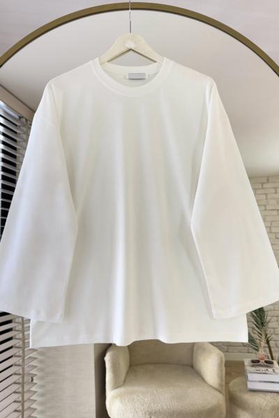 Basic Süprem Sweatshirt  Ekru