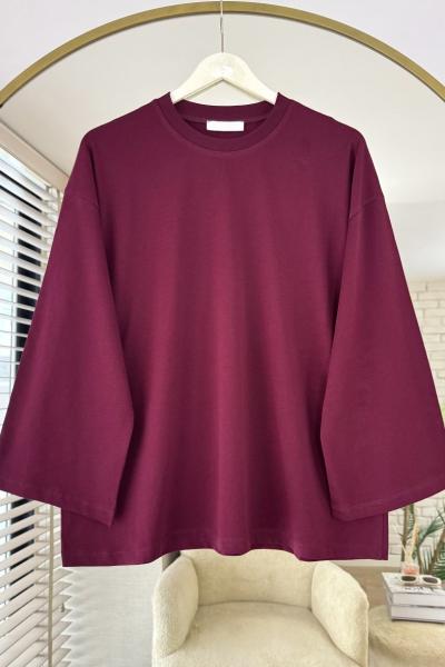 Basic Süprem Sweatshirt  Bordo