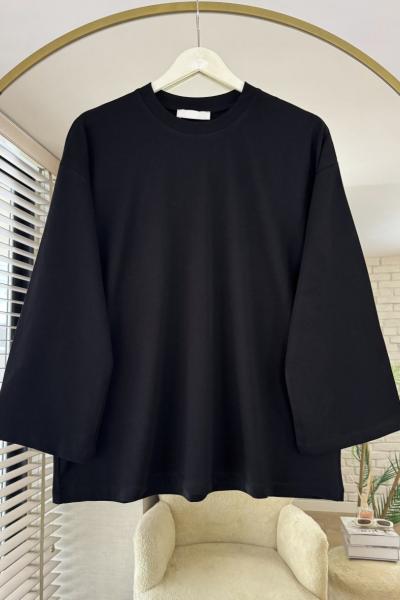 Basic Süprem Sweatshirt  Siyah