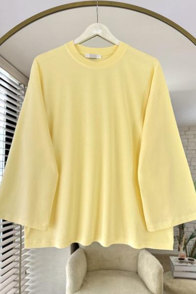 Basic Süprem Sweatshirt  Sarı