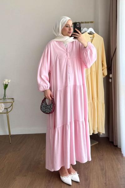Lily Modal Elbise Pembe