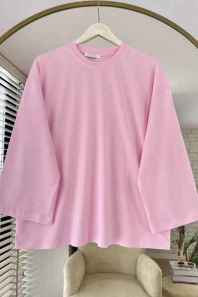Basic Süprem Sweatshirt  Pembe