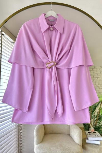 Sofya Pelerin Tunik Pembe
