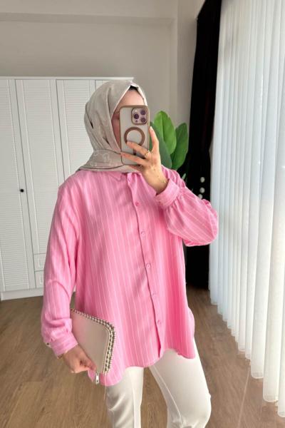 Linda Gömlek  Pembe