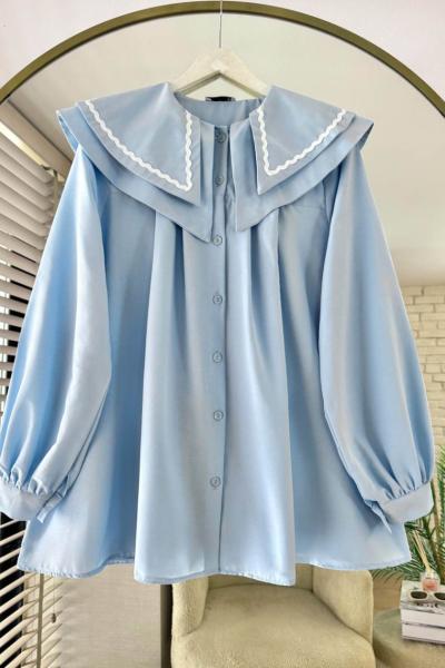 Elina Gömlek  Bebe Mavisi