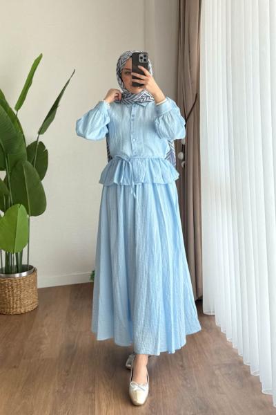 Melinda Etekli Takım Mavi