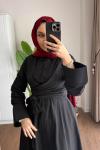 Lara Bağlamalı Elbise Siyah