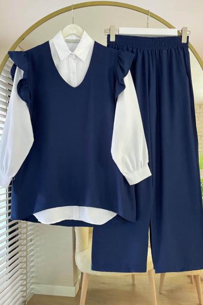 Erva Üçlü Takım  Lacivert