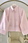 Ribbon Kısa Gömlek Pembe