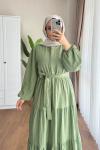 Belinda Begonya Elbise Yeşil