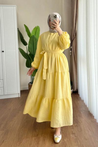 Belinda Begonya Elbise Sarı
