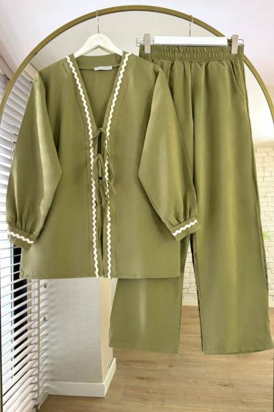 Roza İkili Takım Yeşil